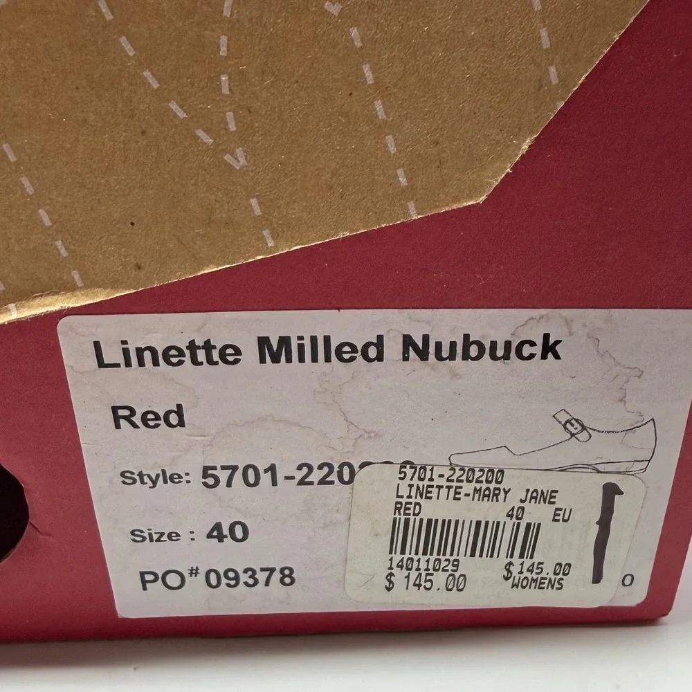 Dansko Linette Red Milled Nubuck Mary Jane Heels Womens 40 5701-220200